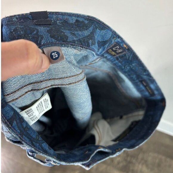 C of H Womens Morris Print Avedon Low Rise Skinny Denim Jeans Blue Size 25 - Picture 5 of 9